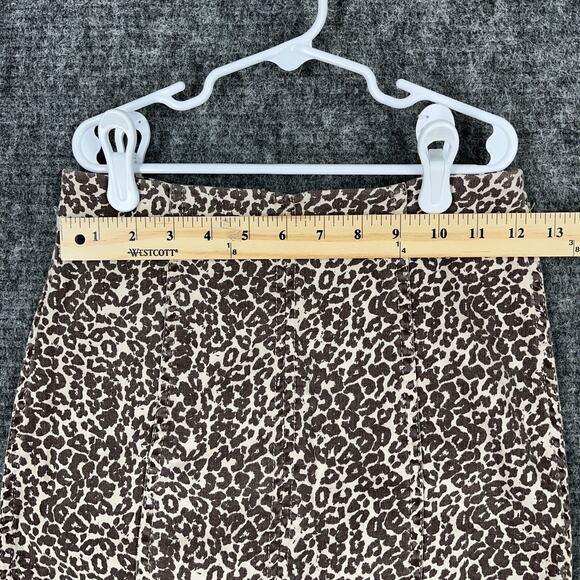 Free People Skirt Womens 0 Cheetah Print Club Party Short Mini Stretch - Picture 6 of 10